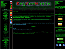 Tablet Screenshot of keygenmusic.net